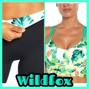 WILDFOX WORKOUT SET - 5” bike shorts and racerback sports bra